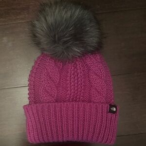 The North Face Kids' Oh Mega Fur Pom Beanie